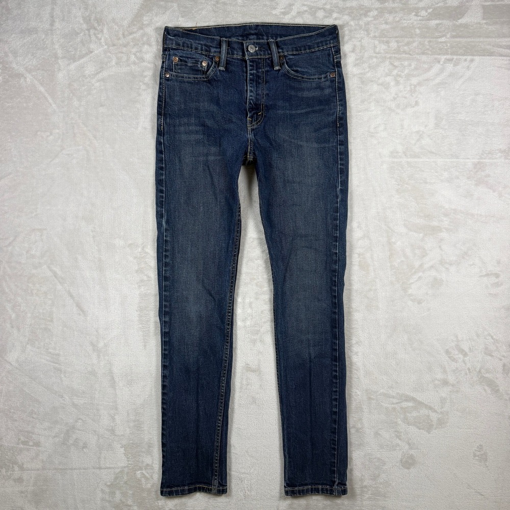 Levis 510 Skinny Jeans Mens 29x32 Dark Wash Stretch Denim Red Tab 05510-0519